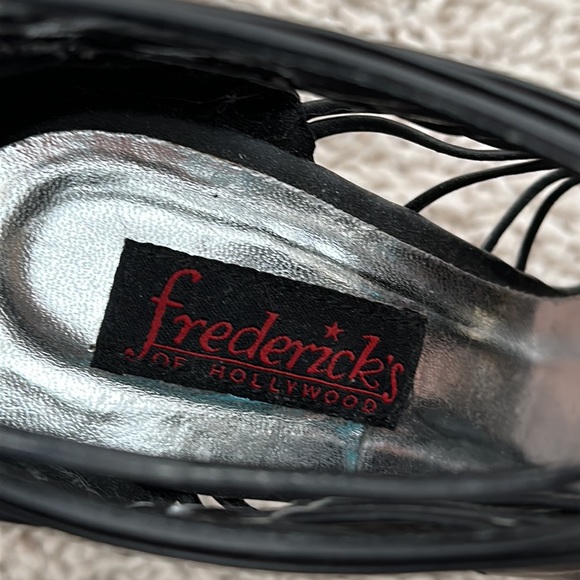 Black platform open toe&mainly open foot platform, ankle heels/ankle booties! - Picture 10 of 10